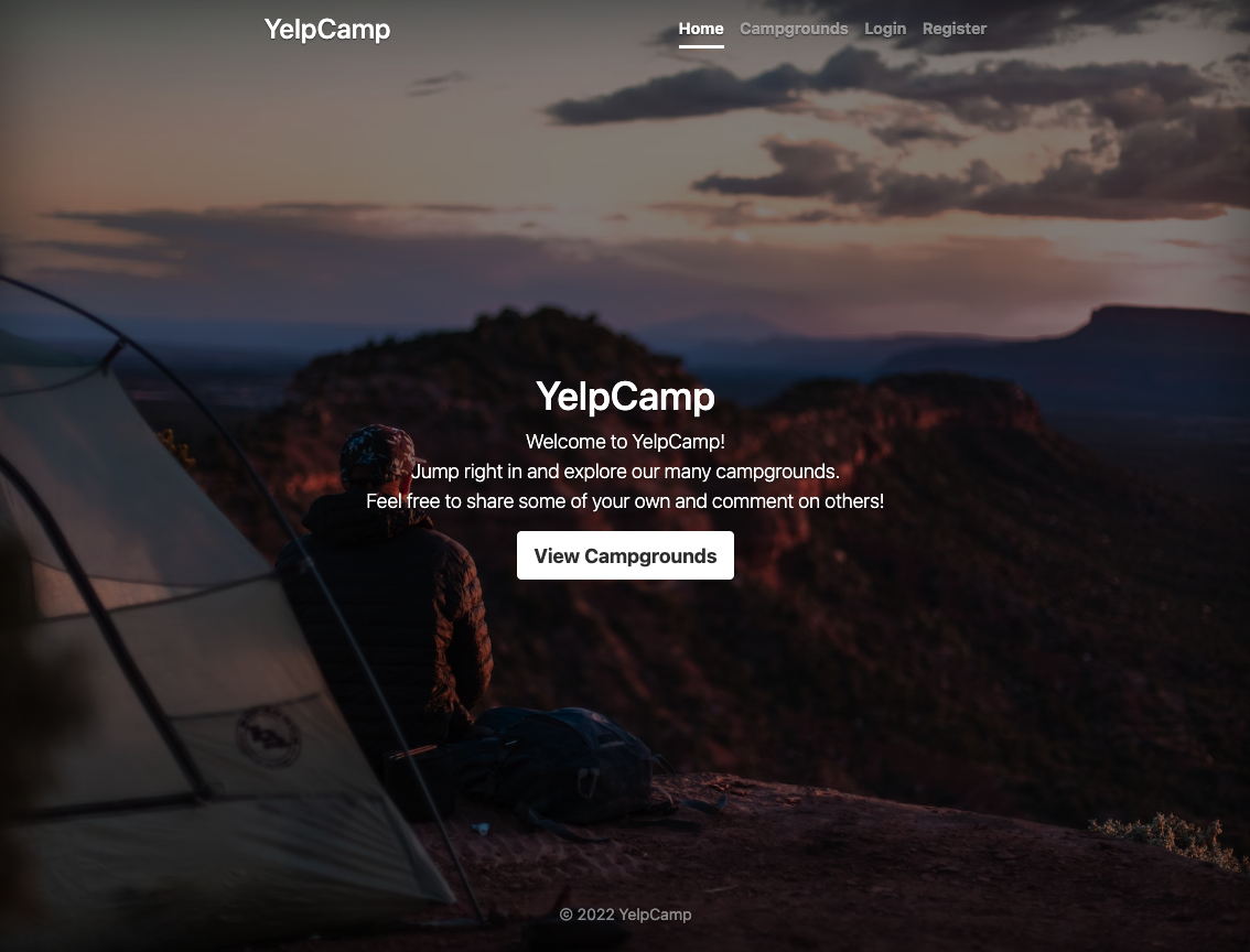 yelpcamp website